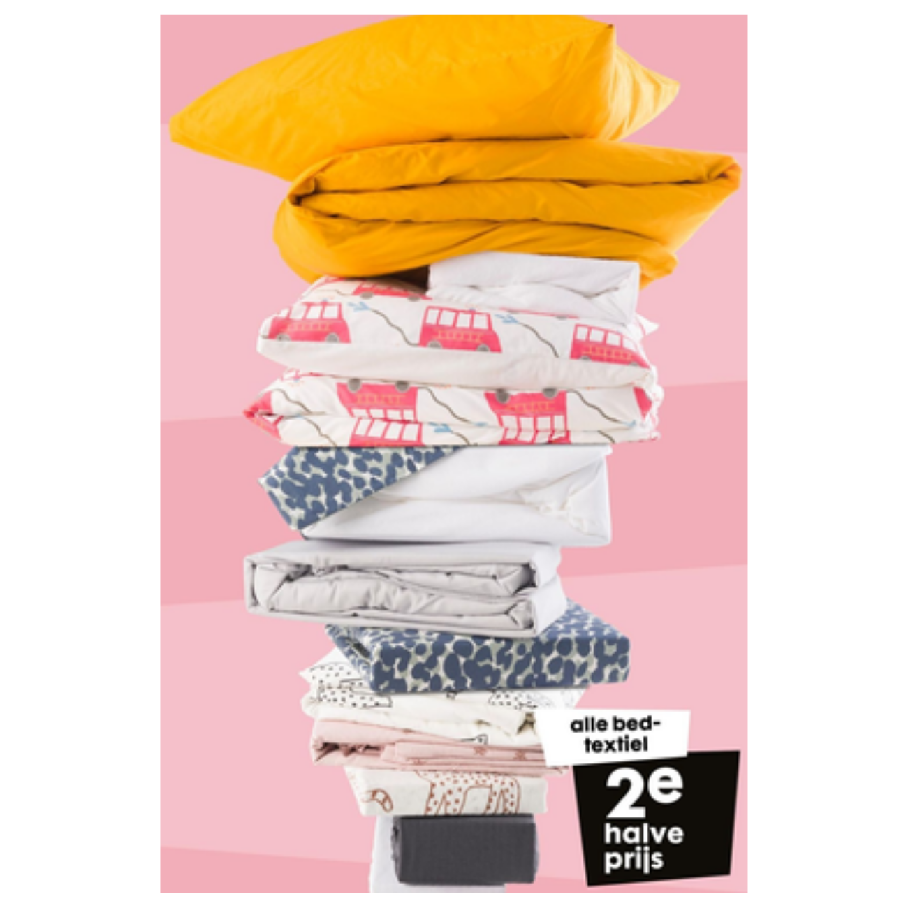Hema alle baby- en kinder bedtextiel 2e halve prijs