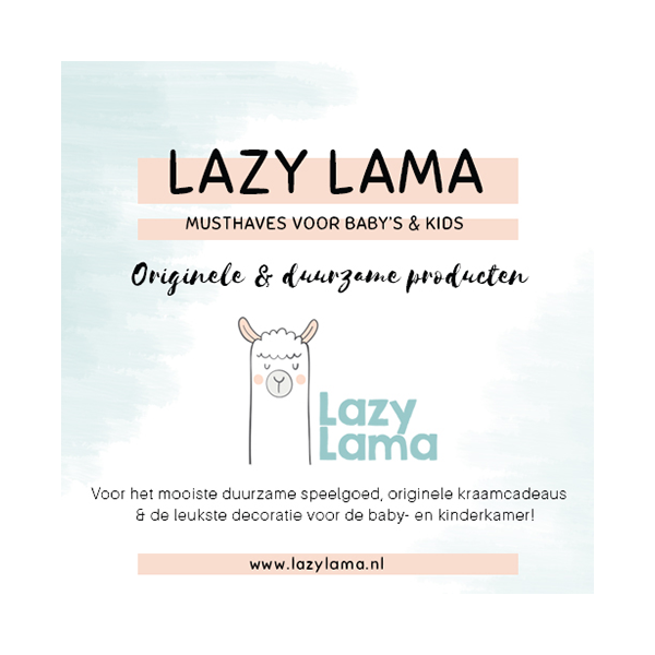 Nu tot wel 40% korting op diverse kraamcadeaus bij Lazy Lama