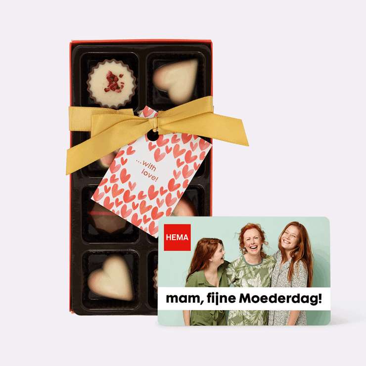 Moederdag – jouw cadeaukaart met gratis bonbons