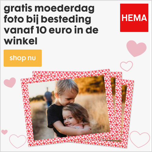 Nu bij HEMA: bestel GRATIS een XL foto voor Moederdag!
