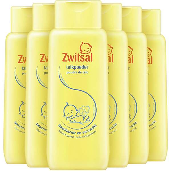 Zwitsal Talkpoeder – 6 x 100 gram – Voordeelverpakking (€2,42 p.stuk) bij Bol.com