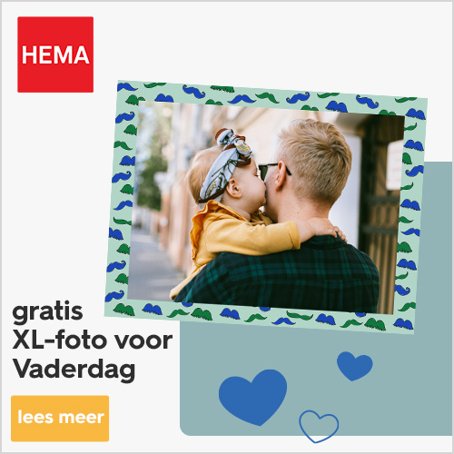 Nu bij Hema: Ontvang een gratis foto voor Vaderdag!