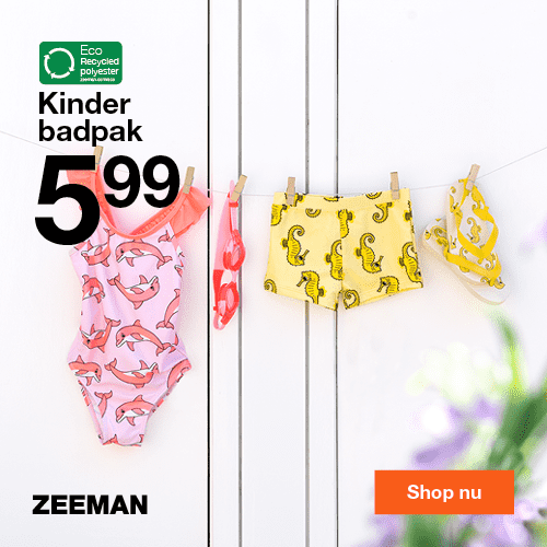 Nu bij ZEEMAN: Diverse kinder zwemkleding vanaf €5,99