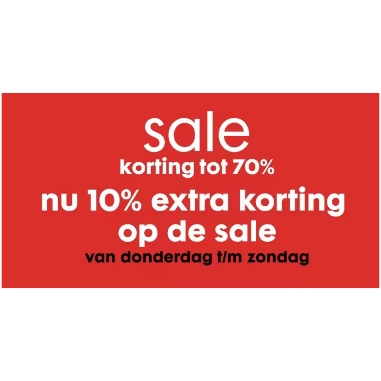 HEMA Sale tot 70% korting en nog eens 10% extra korting op alle sale bij Hema