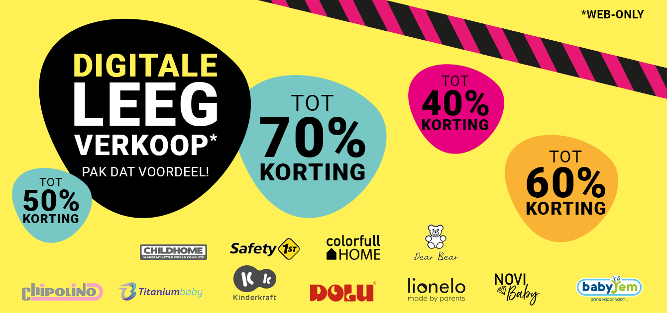 Digitale Leegverkoop tot 70% korting bij Van Asten BabySuperstore