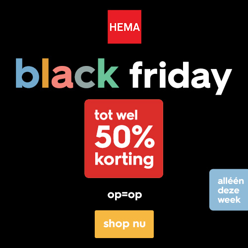 HEMA Black Friday sale tot 50% korting
