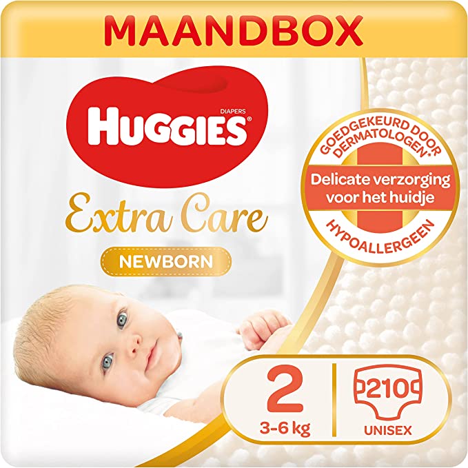 25% KORTING op HUGGIES Ultra Comfort Baby Luiers Maat 2, 210 Stuks (€ 0,14 p.st.)