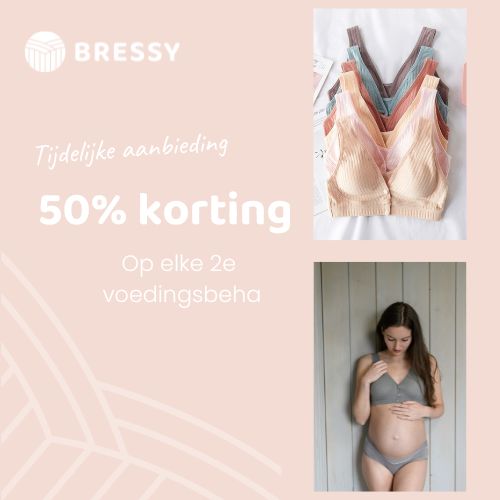Bressy voedingsbeha actie: 2e beha, 50% KORTING