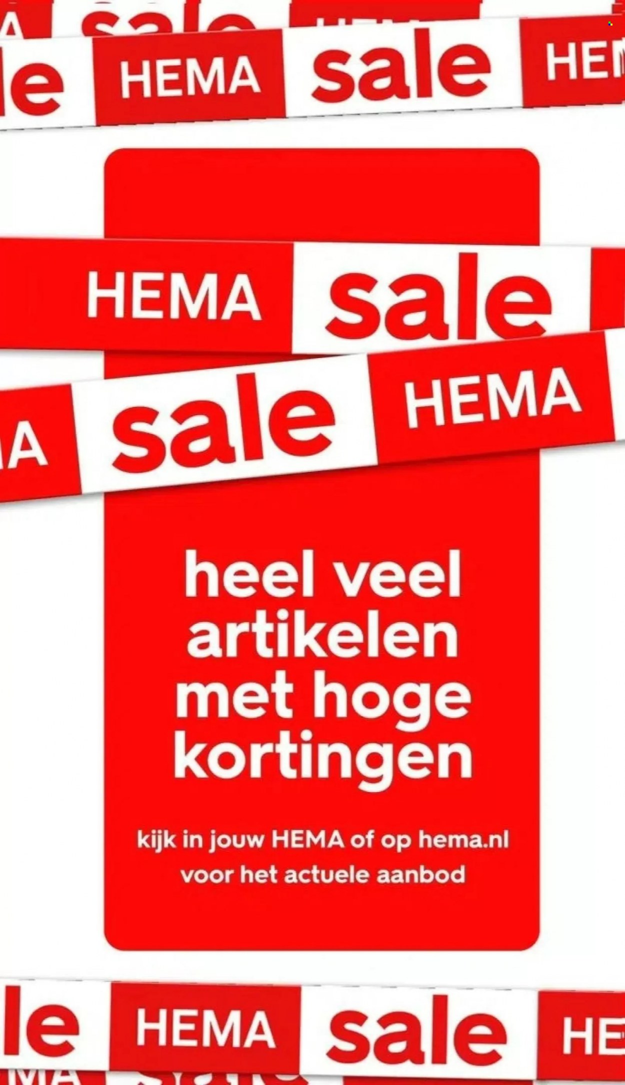 HEMA online sale tot 50% korting