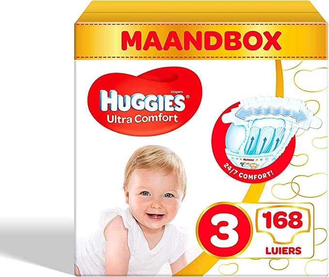 27% KORTING op Huggies Ultra Comfort babyluiers, maat 5 (11-25 kg), 126 stuks (€ 0,22 p.st.)