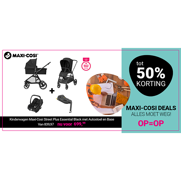 Tot 50% KORTING op Maxi-Cosi’s bij Van Asten BabySuperstore