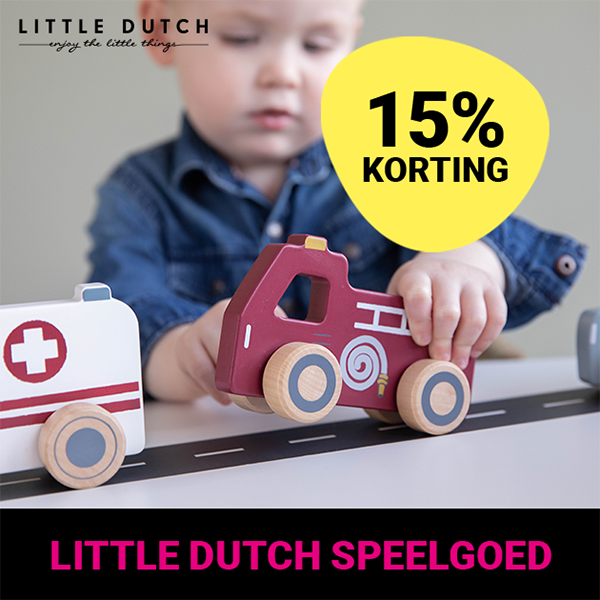Profiteer nu van 15% KORTING op Little Dutch speelgoed bij Van Asten BabySuperstore