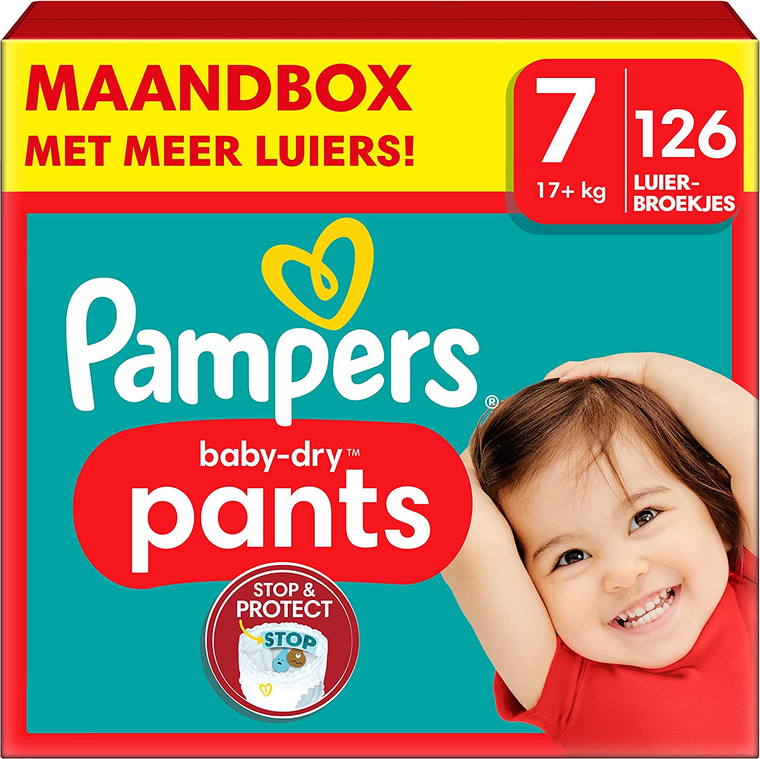 Aanbieding: Pampers Maat 7 Luierbroekjes (17+ kg), Baby Dry Pants, 126 Luiers