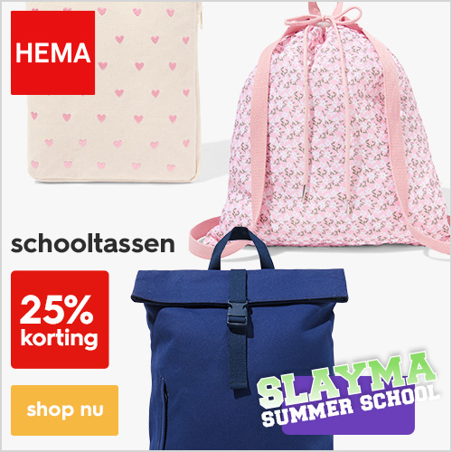Back to School – nu 25% korting op schooltassen bij HEMA