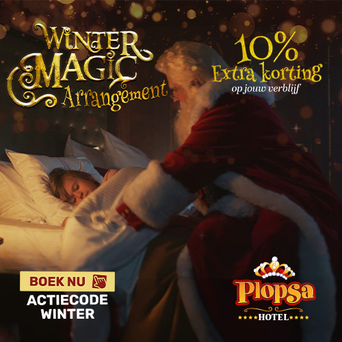 Plopsa Hotel Kortingscode: Beleef Winter Magic in Plopsaland met 10% EXTRA korting op je verblijf!