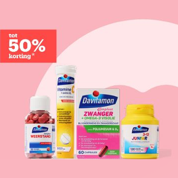 Bol: Tot 50% KORTING op Davitamon