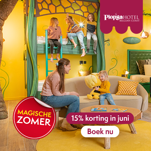 Plopsa Hotel ZOMERDEALS: 15% korting in het Plopsa Hotel in juni